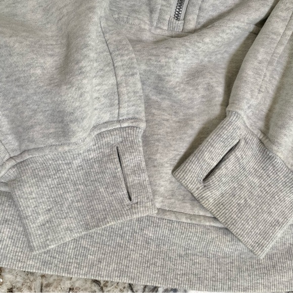 Lululemon Scuba Oversized Half-Zip Hoodie Women’s M / L Gray - Picture 13 of 15